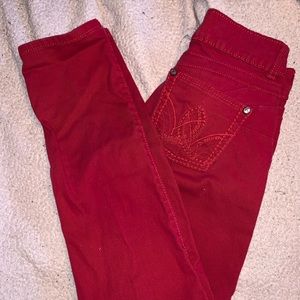 Red Wrangler Jeans